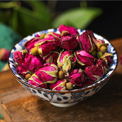 Zungtin Dried Rose Buds, 100% Pure Natural, 4 oz, Edible for Tea, Baking, Crafting, Soap Making