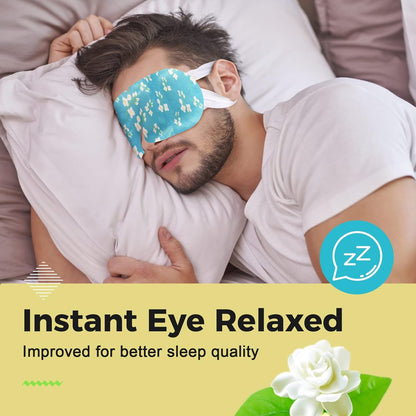 16 Packs Steam Eye Masks for Dry Eyes, Self Heating Warm Compress for Eyes Fatigue & Puffiness Relief, Disposable Heated Eye Mask Travel Essentials, Spa Relaxation Set for Women Christmas, Unscented