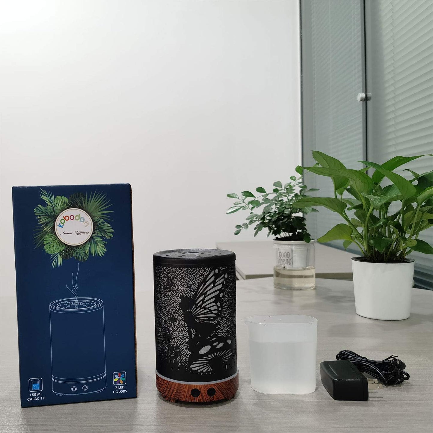 Essential Oil Diffuser, Ultrasonic Diffuser for Essential Oil, Cool Mist Humidifier Aromatherapy Diffuser with 7 Color Lighting Changing Modes, Waterless Auto Shut-Off for Home（Flower Fairy）