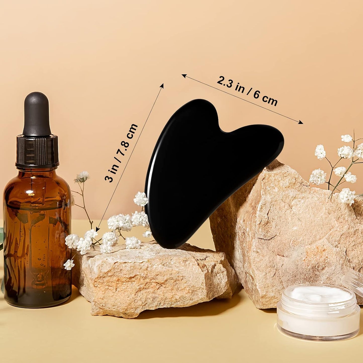 Gua Sha Facial Tools Guasha Tool Gua Sha Jade Stone Manual Massage Sticks for Jawline Sculpting and Puffiness Reducing for Face Body Tensions Reduce Festive Gifts