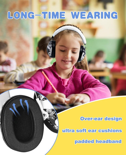 PROHEAR 032 Kids Ear Protection – Ear Muffs for Noise Reduction, 25NRR Noise Cancelling Headphones for Kids,Toddlers, Autism, Sensory Use, Hearing Protection – Orange