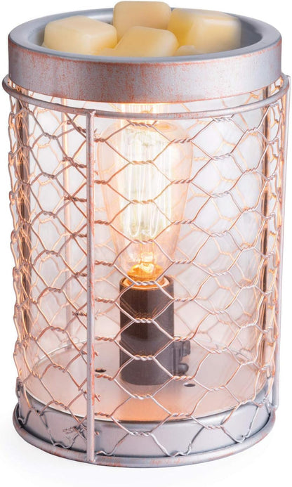 Candle Warmers ETC. Vintage Bulb Illumination Fragrance Warmer- Light-Up Warmer for Warming Scented Candle Wax Melts and Tarts to Freshen Room, Apothecary