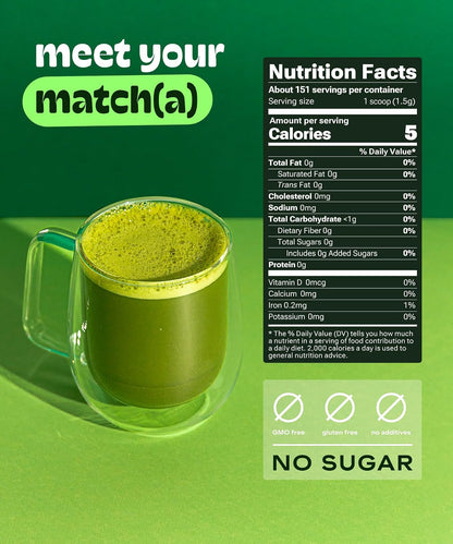 MatchaDNA Matcha Powder Sticks 7 Pack (20g Each) – Sweetened with Milk, No Sugar Added – Organic Matcha Powder Green Tea Latte Mix for Hot or Iced Drinks – Organic Macha Tea, Smooth Energy Boost