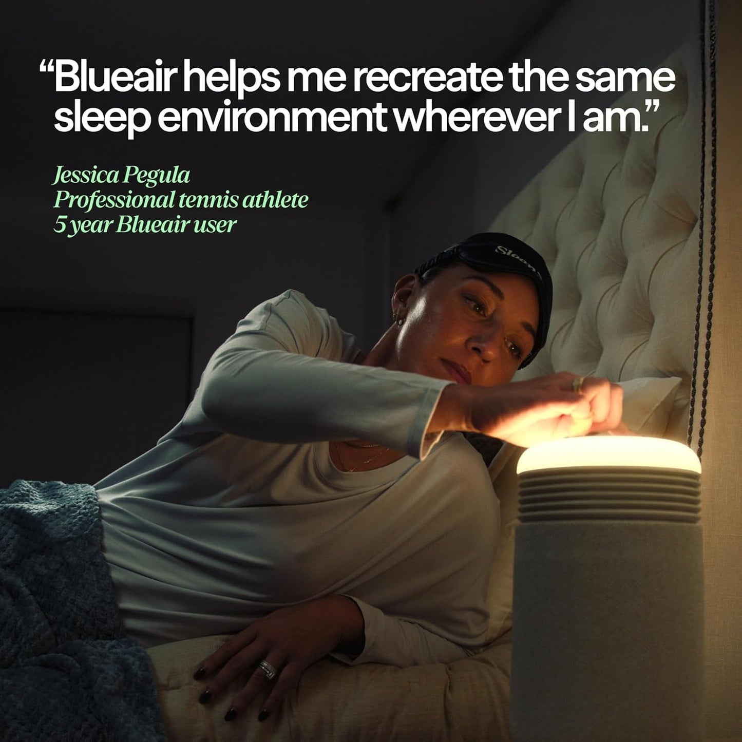 BLUEAIR Air Purifier & Sunrise Alarm Clock for Bedroom, Nursery – HEPASilent™, Wake-Up Light, White Noise & Soothing Sounds for Natural Sleep, USB-C, Mini Restful