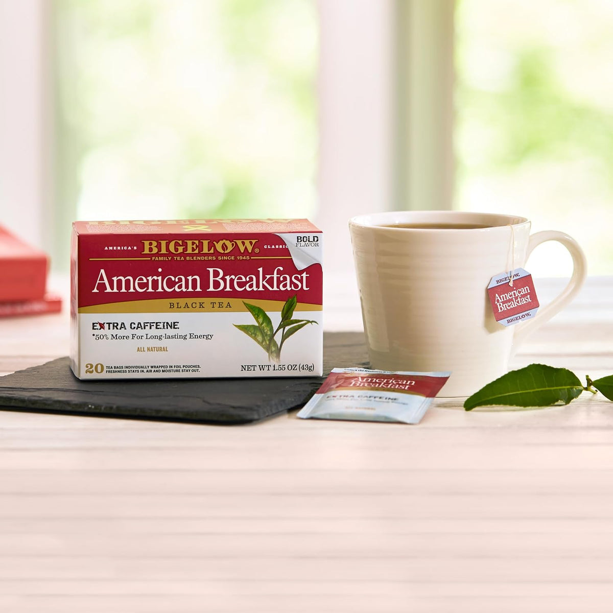 Bigelow Tea American Breakfast Black Tea Bags, 20 Count (Pack of 6)