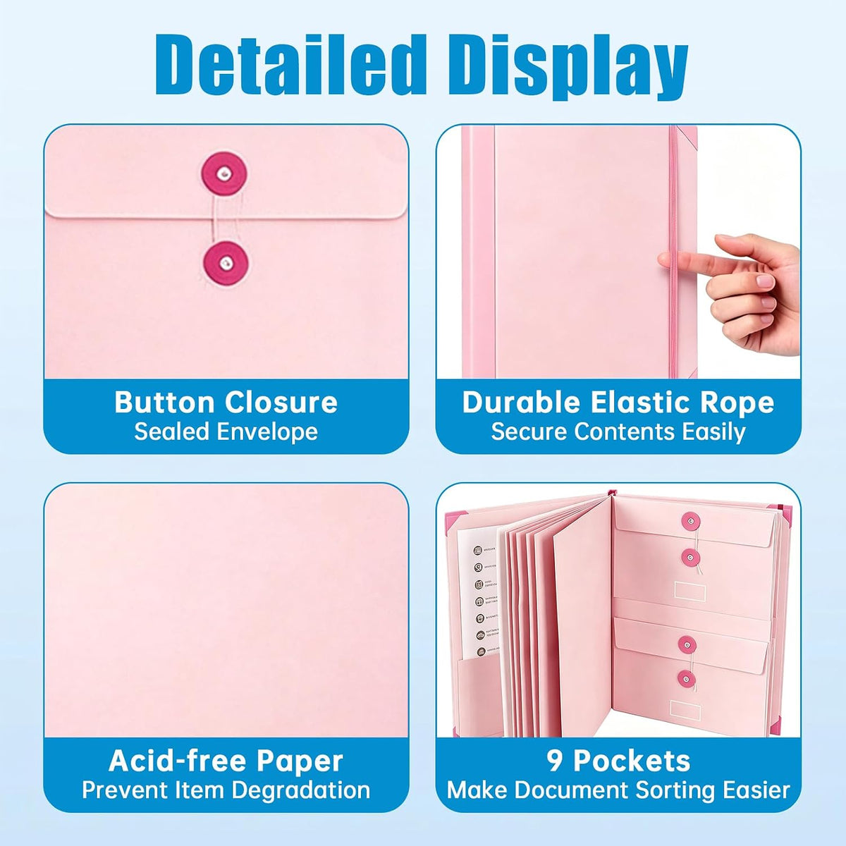 in Case I Die Binder with Labels – Important Document Organizer for Families, End of Life Planner & Estate Planning Folder for Final Wishes, Medical & Home Records (Pink)