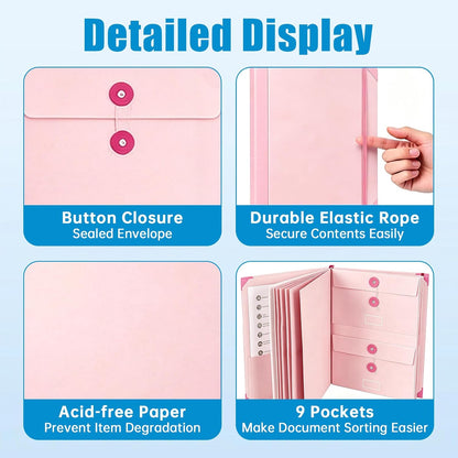in Case I Die Binder with Labels – Important Document Organizer for Families, End of Life Planner & Estate Planning Folder for Final Wishes, Medical & Home Records (Pink)
