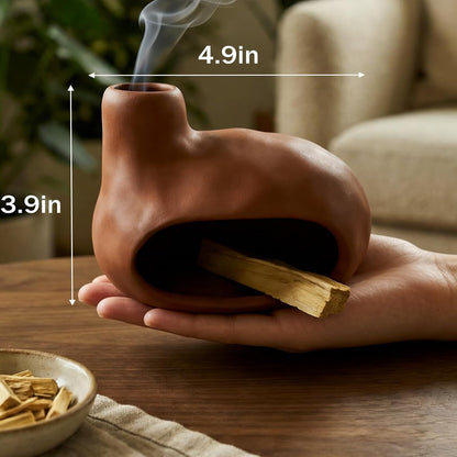 CEREMONY Palo Santo Holder -Mini Ceramic Incense Holder for Palo Santo Sticks