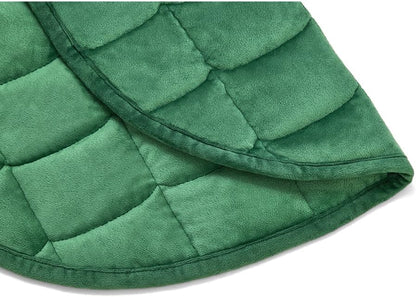 TONGDADA Weighted Lap Blanket 7lbs for Adult,Perfect for Relaxation, Lounging, Napping, Sleeping & Travel,Luxury Minky Weighted Body Blanket,Weighted Throw Blanket-Dark Grey Minky Dot, 29" x 24"