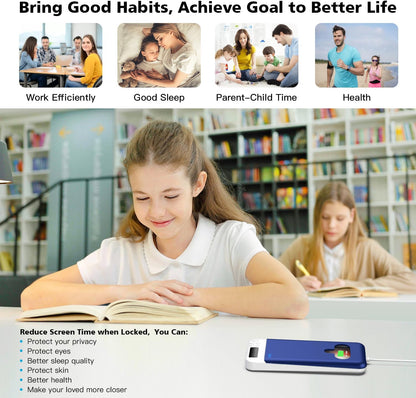 ySky Timed Lock Box, Portable Phone Locker with Self-Control Timer for iPhone, Android, Helping Kids, Students, Adults Focus Back, Mobile Phone Addiction Control (Green)