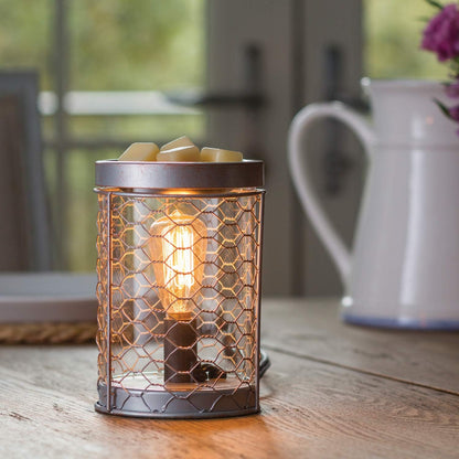 Candle Warmers ETC. Vintage Bulb Illumination Fragrance Warmer- Light-Up Warmer for Warming Scented Candle Wax Melts and Tarts to Freshen Room, Apothecary