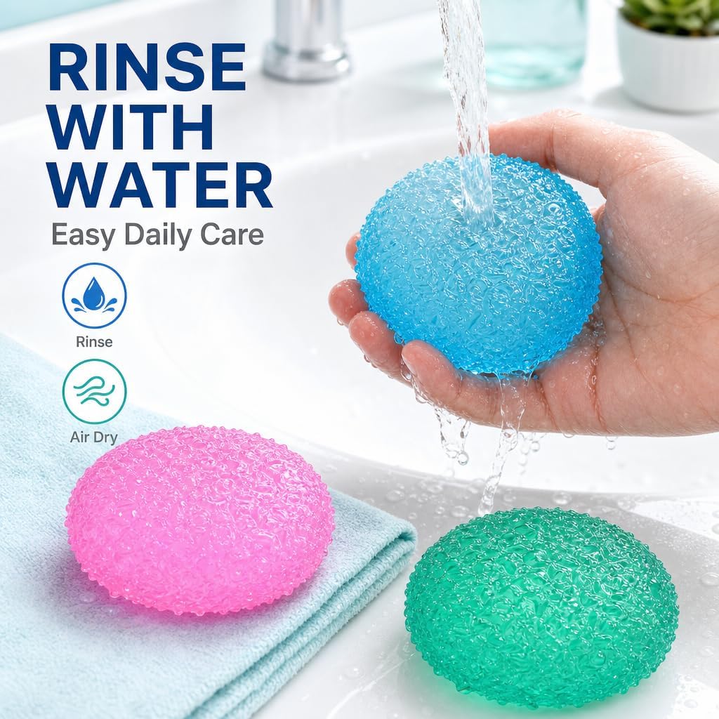 Squishy Textured Stress Balls 3pcs, Soft Memory Gel Squeeze Balls Fidget Toys for Kids/Adults Hand Exercises, Party Favors Anxiety Relief Squeeze Ball