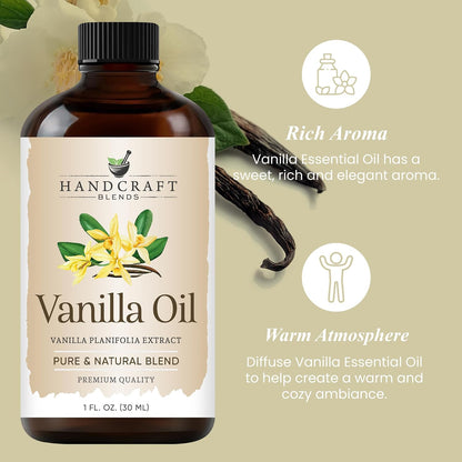 Handcraft Blends Lavender Essential Oil – Huge 4 Fl Oz – Essential Oil for Diffuser and Aromatherapy, Skin, Massage, Candle and Soap Making Fragrance