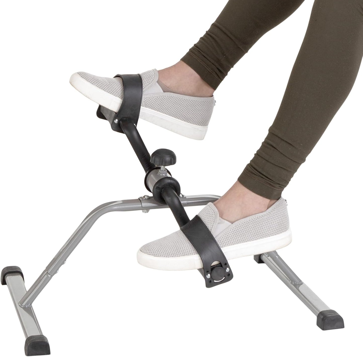 Under Desk Exercise Bike Pedal Exerciser – Mini Stationary Cycle with Adjustable Resistance, Calorie Tracker & Foldable Design – Compact Pedal Machine for Home, Office, or Physical Therapy by Wakeman