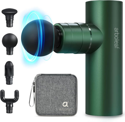 arboleaf Massage Gun Deep Tissue, Balance of Power & Portability Full-Metal Percussion Massager with Silent Brushless Motor - Ultra-Quiet Pocket-Sized for Athletes Back Pain Relief Home Office Travel