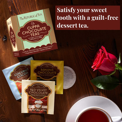 The Republic of Tea Cuppa Chocolate Tea Assortment, 24 Count