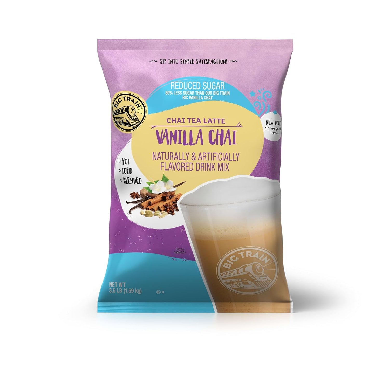 Big Train Vanilla Bean Blended Crème Beverage Mix, 3.5 Pound (Pack of 1) - Colors B