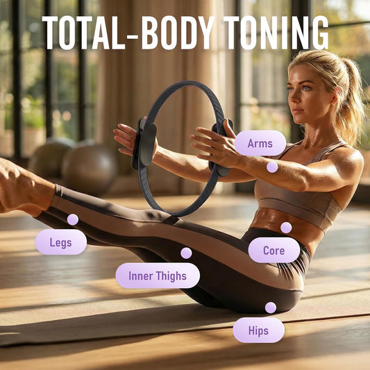 JKSHMYT Pilates Ring, 14.5 inch Magic Circle Pilates Equipment