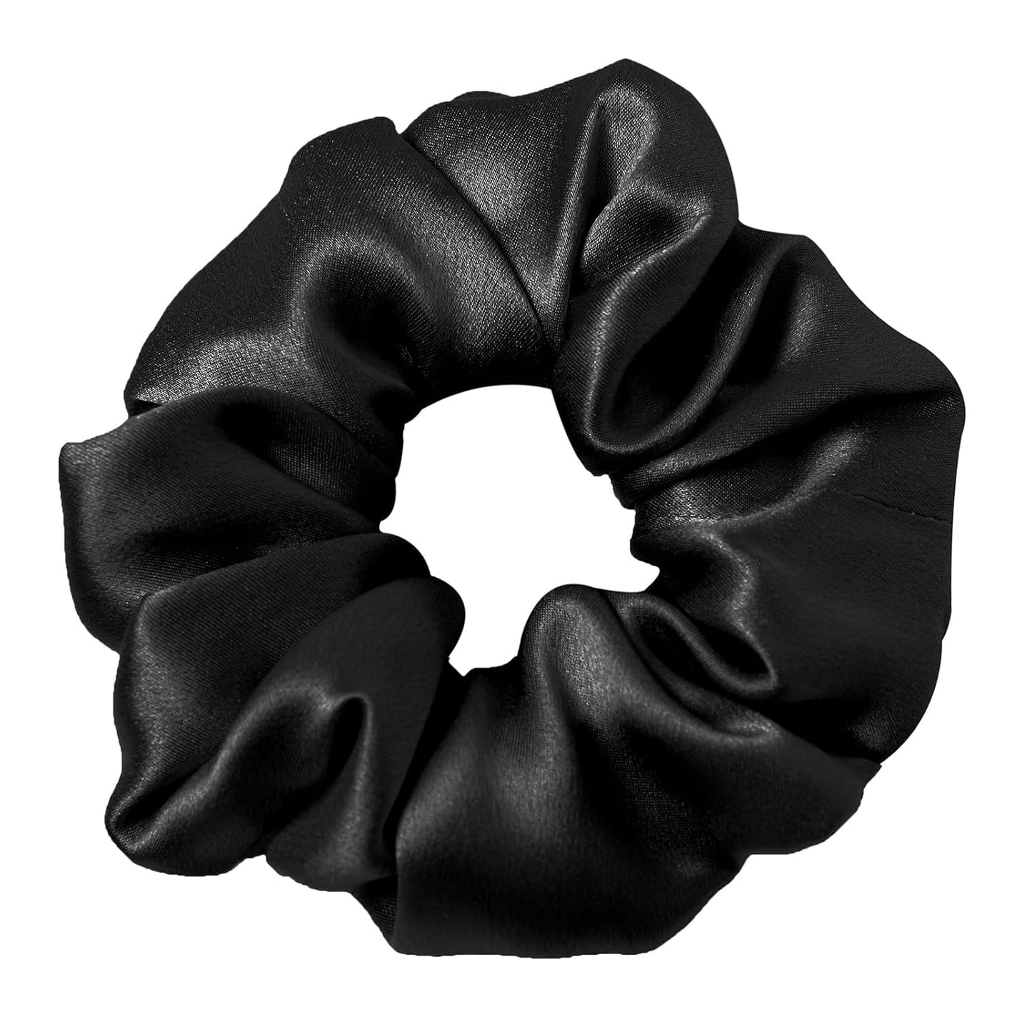 LILYSILK Silk Hair Scrunchies / Ties for Frizz & Breakage Prevention, 100% Mulberry, No Damage, Elastic ponytail Holders, 1Pc, Coffee - Colors A