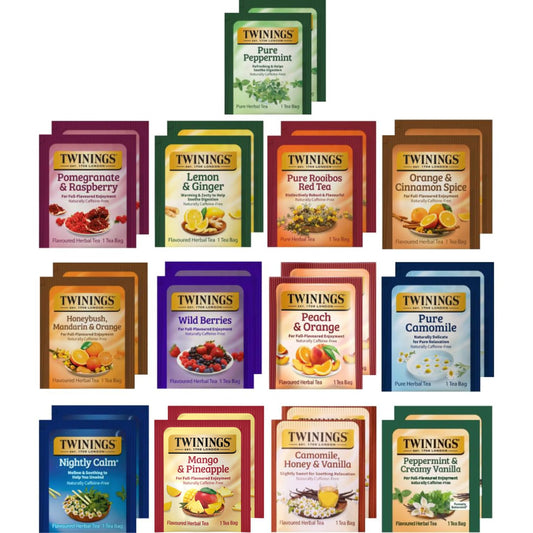 Twinings Herbal Tea Variety Pack, 26 Count, 13 Flavor Sampler