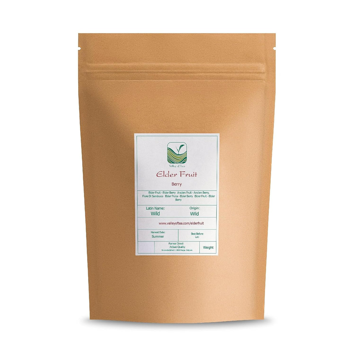 Elder Fruit Dried Whole Berries - Tea Syrups and Preserves