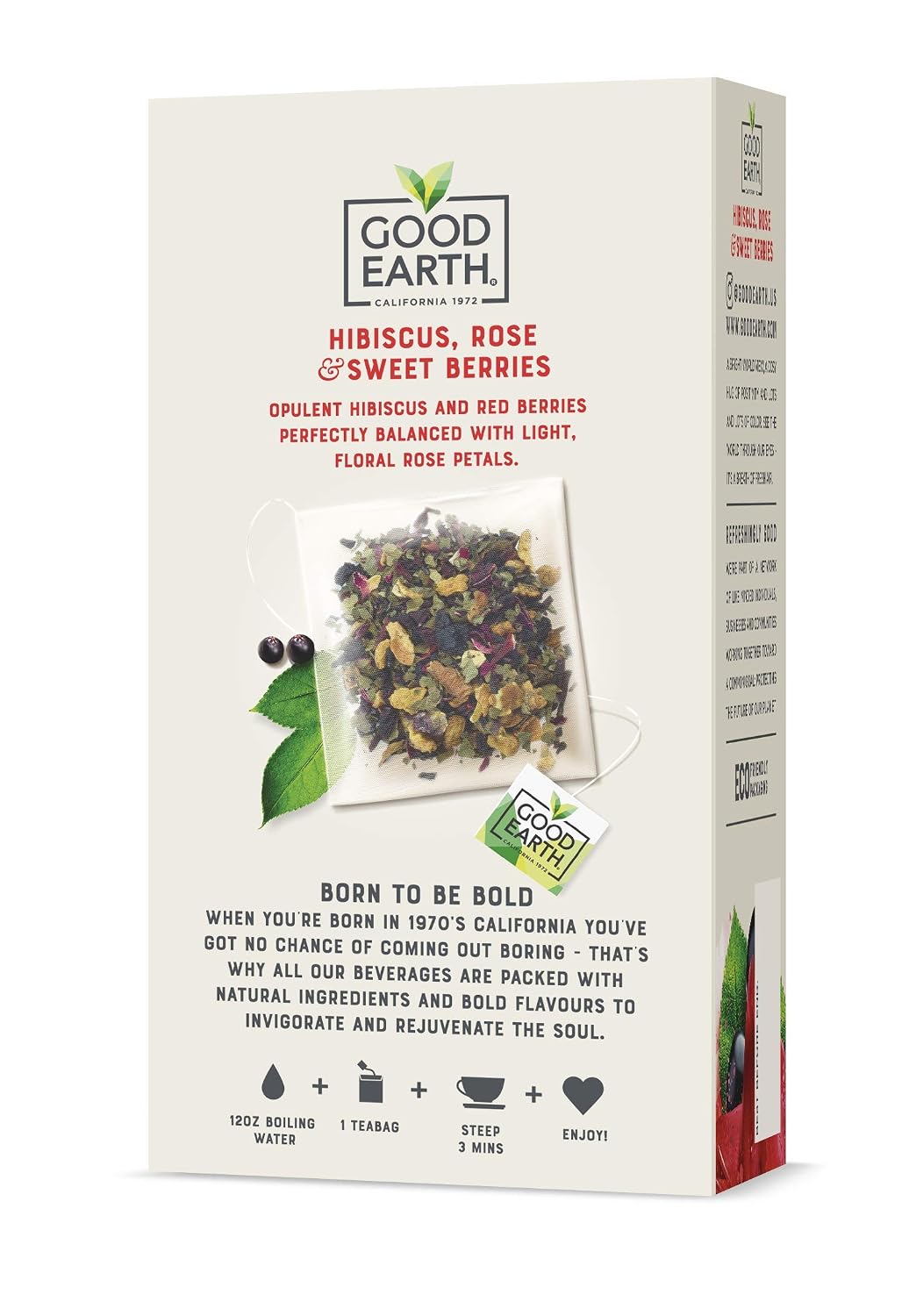 Good Earth Sensorial Blend Flavored Herbal Tea Ginger, Turmeric and Lemon, No Artificial Color, No Preservatives, 15 Bag (Pack of 5)