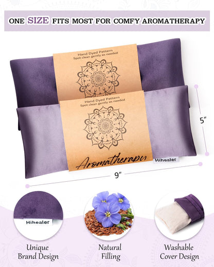Hihealer Weighted Eye Mask for Sleeping, Lavender Eye Pillow for Spa Yoga