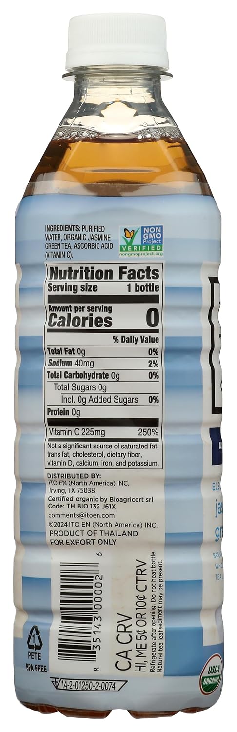 Teas' Tea, Tea Green Jasmine Organic, 16.9 Fl Oz