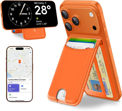 TopMade for MagSafe Wallet Works with Find My, Strongest Magnetic Wallet