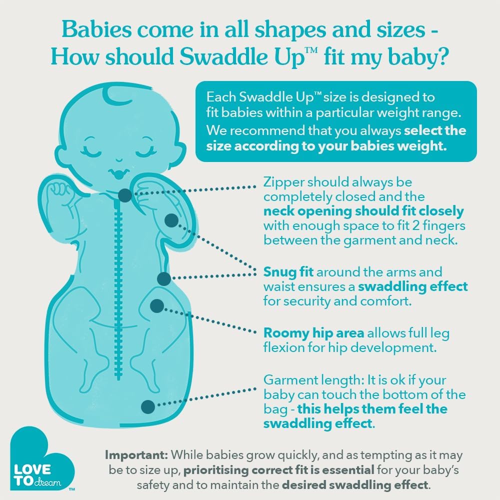 Love to Dream Swaddle UP, Baby Sleep Sack, Self-Soothing Swaddles for Newborns, Get Longer Sleep, Secure Fit Helps Calm Startle Reflex, New Born Essentials for Baby, 1.0 TOG, 13-19 lbs, Deep Olive