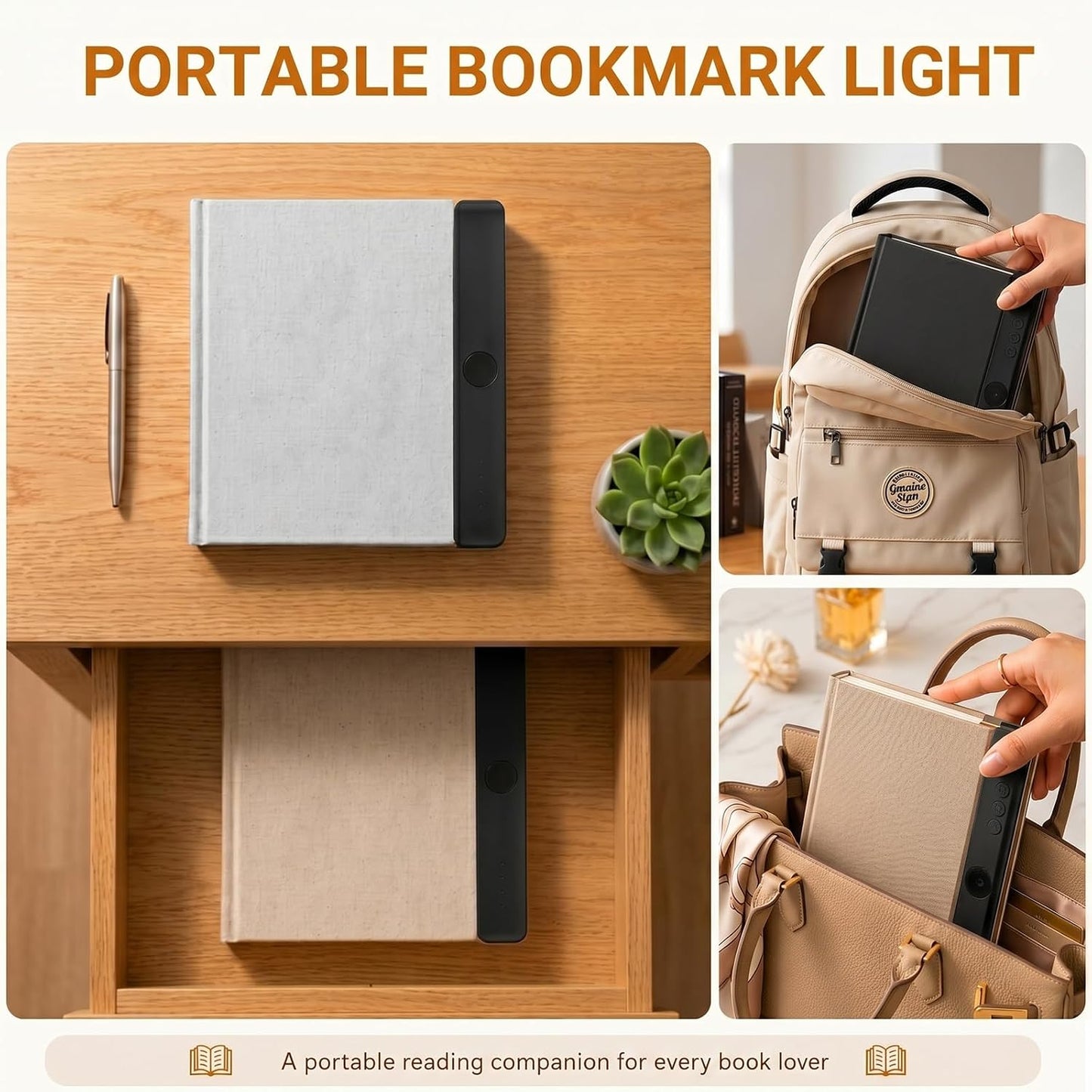 30 LED Book Light for Reading at Night in Bed, Rechargeable Book Page Light, 3 Color Temperatures, Stepless Dimming, 1-99 Min Timer, 2-in-1 Reading Light Light & Night Light, Gift for Readers White