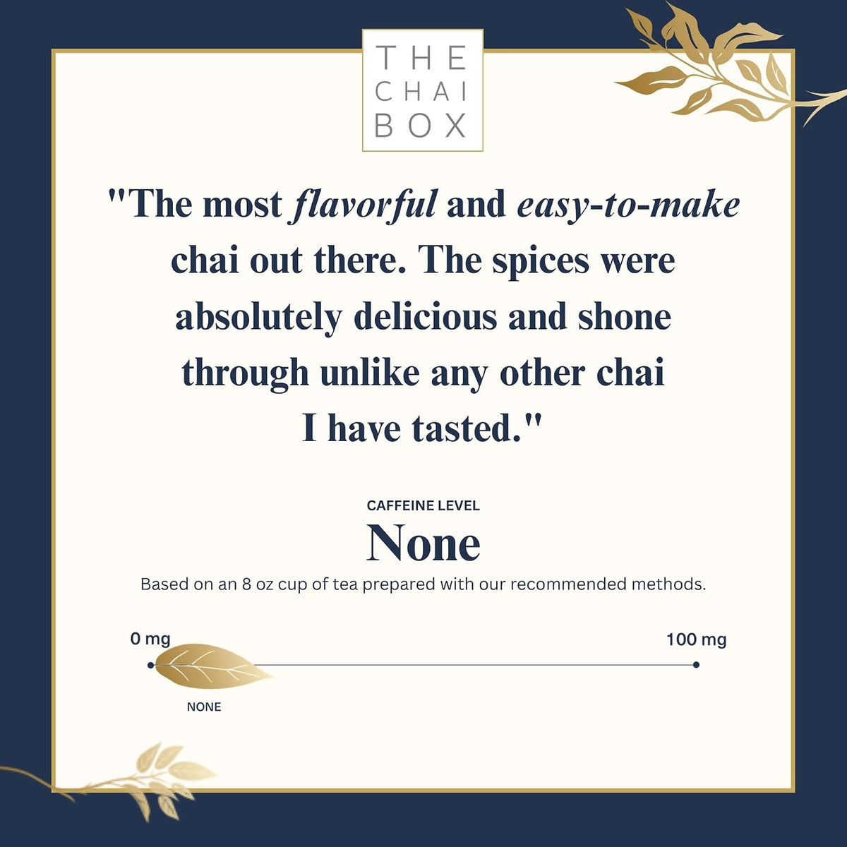 The Chai Box Traditional Lavender Chai with Rose - 100% Organic Black Tea
