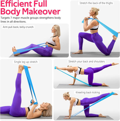 Resistance Bands Set, Exercise Bands for Physical Therapy, Pilates, Yoga