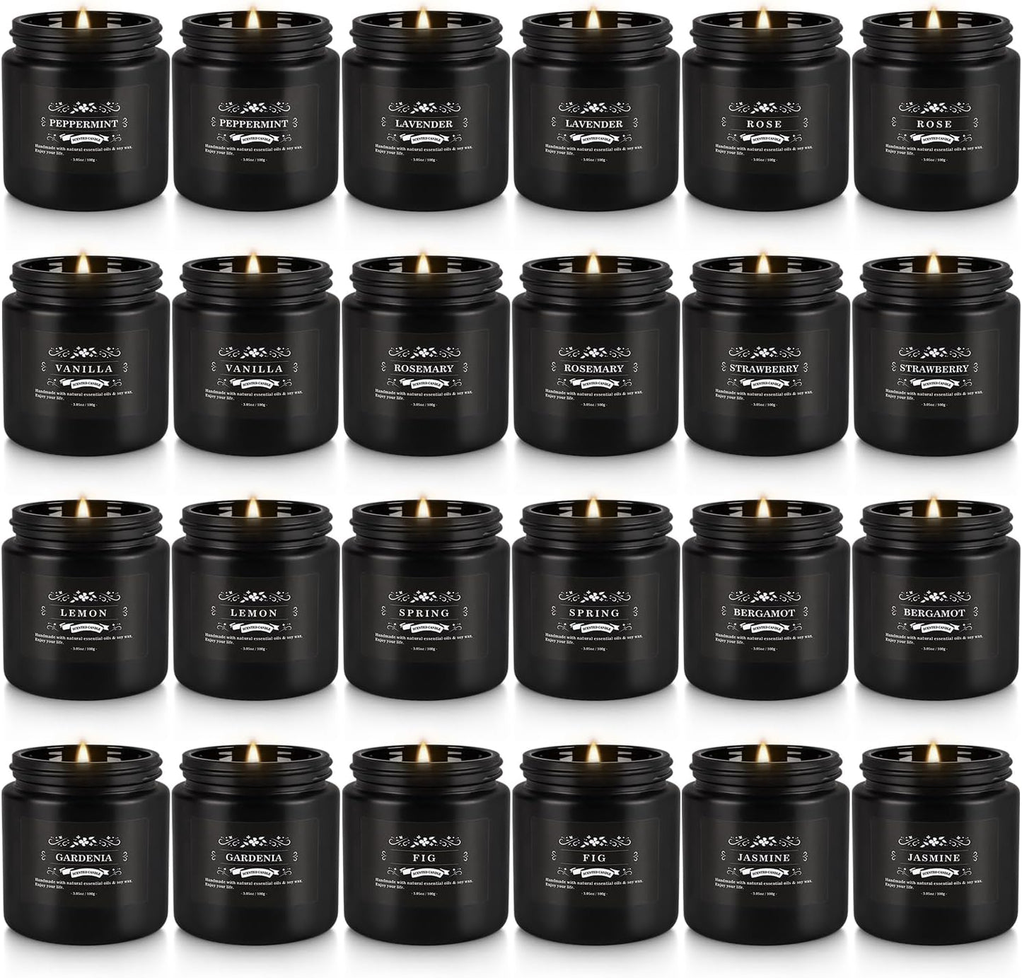 36 Pack Scented Candles Set for Home, Relaxing Stress Relief, Aromatherapy - Natural Soy Wax and Fragrance - Gifts for Women, Mom, Best Friend, Wife, Birthday