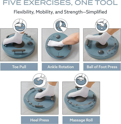 PT Pro Ultra Foot Trainer – 5-in-1 Foot & Ankle Exerciser & Foot Stretcher | Plantar Fasciitis Relief for Arch & Heel Pain, Deep Tissue Massager for Reflexology & Muscle Recovery - Patented