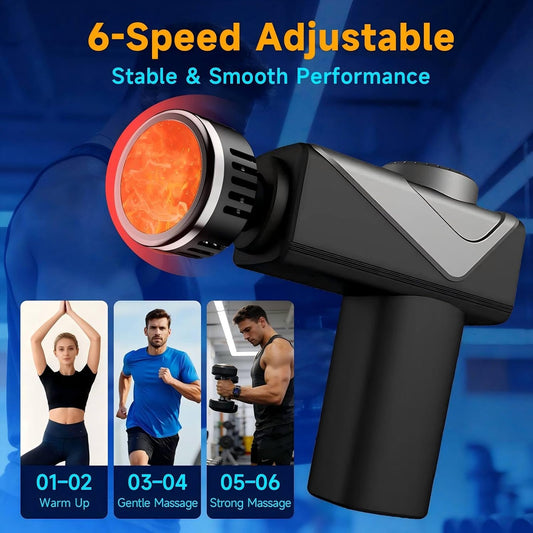 Massage Gun with Heat, Powerful Warming Massage, Home & Travel