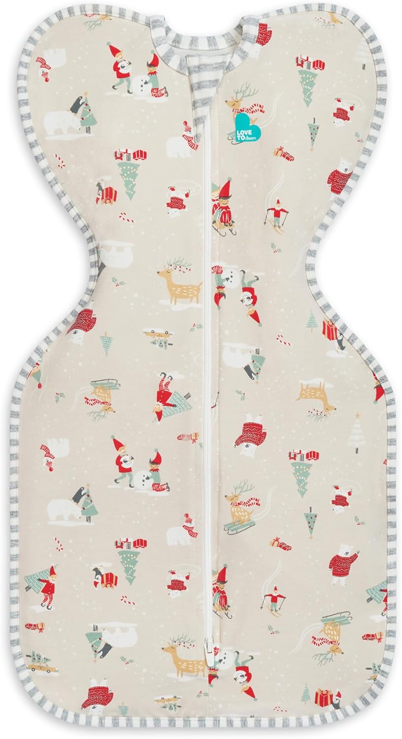 Love to Dream Swaddle UP, Baby Sleep Sack, Self-Soothing Swaddles for Newborns, Get Longer Sleep, Secure Fit Helps Calm Startle Reflex, New Born Essentials for Baby, 1.0 TOG, 13-19 lbs, Deep Olive