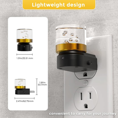 L LOHAS LED Night Light, Dimmable Night Lights Plug into Wall, Automatic Night Lights Plug in with Auto Light Sensor,Adjustable Brightness Amber LED Night Light, for Bedroom Hallway Home Decor