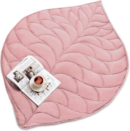 Kaisa Weighted Lap Blanket 7 lbs 41" x 53", Cozy Luxury Crystal Velvet Small Weighted Blanket for Adults, Portable Travel Weighted Blanket for Relaxation, All-Season Blanket, Machine Washable, Green