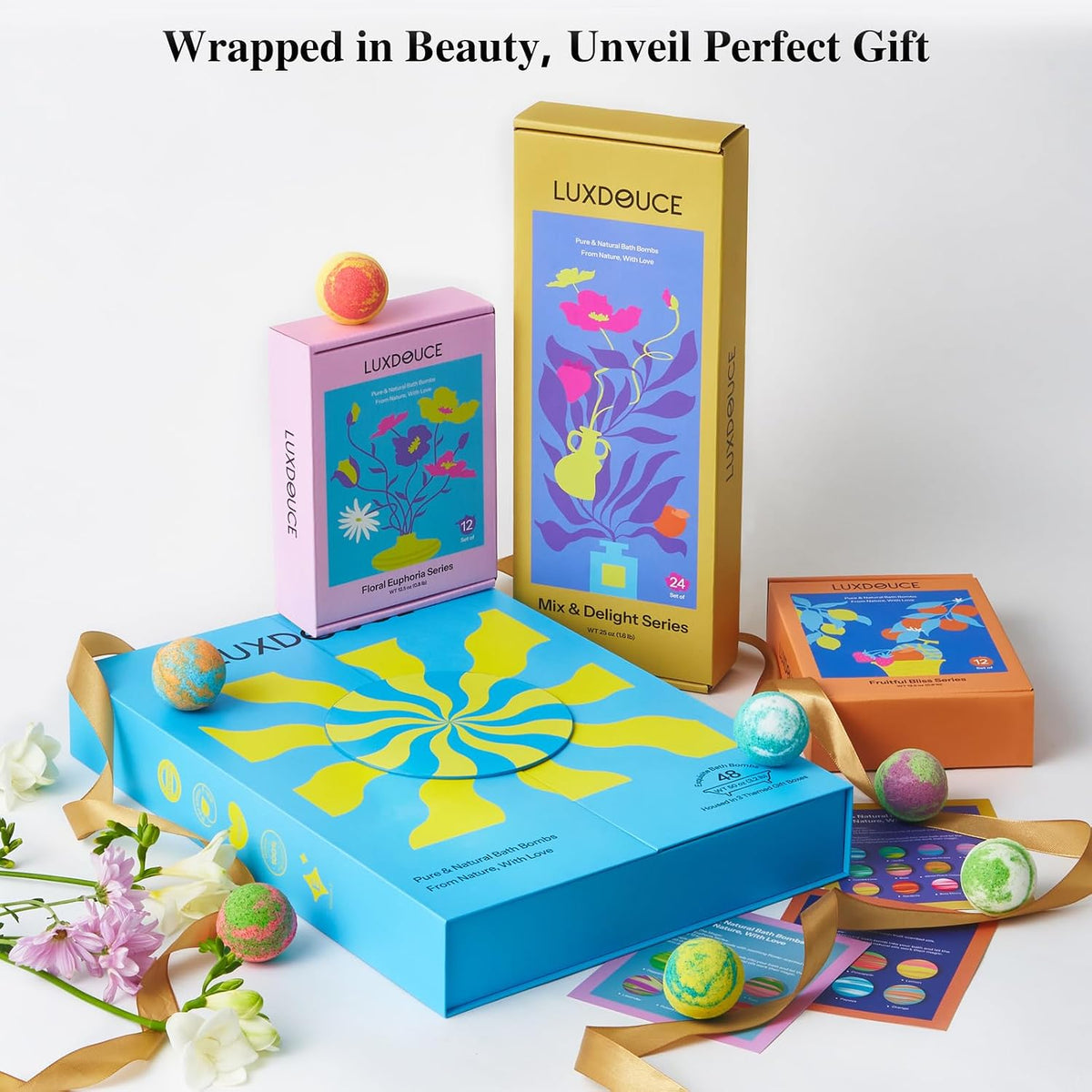 48 Pack Bath Bombs Gift Set for Women, Mother’s Day Gift for Mom