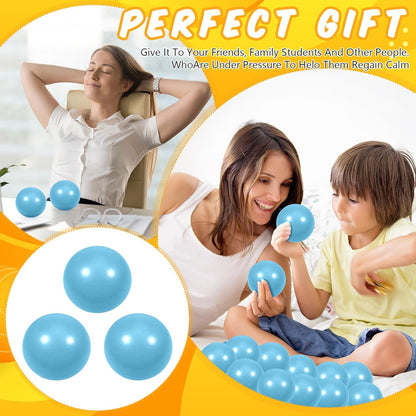 12 Pcs Blue Foam Stress Ball Squeeze Stress Relief Balls for Kids and Adults Hand Exercise Sensory Relief Toys for Anxiety ADHD Autism （Blue）