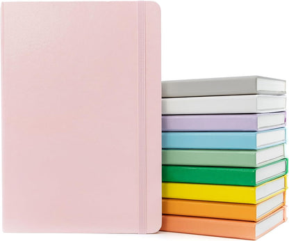 PAPERAGE Lined Journal Notebook, Hardcover Journal for Women & Men, 160 Pages, (5.6 in x 8 in), College Ruled Journaling Notebook for Work, School Supplies & Note Taking, (Black)