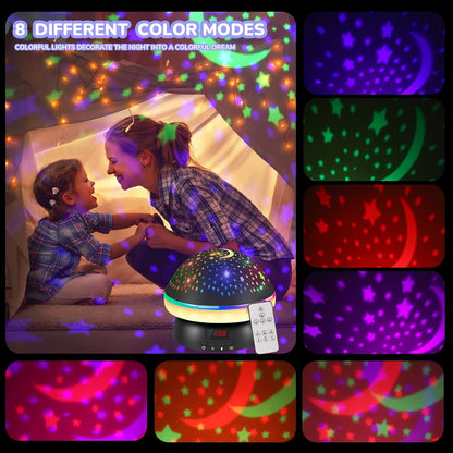 MINGKIDS Toys for 3-8 Year Old Girls Boys,Star Night Light Projector with Hard Projection Cover, Timer&Rotation,2-9 Year Olds Kids Chritsmas Birthday Gifts