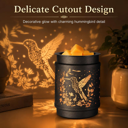 kobodon Wax Melt Warmer Metal Wax Warmer for Scented Wax Electric Fragrance Candle Oil Burner 2 in 1 Wax Melts as Gifts for Moms Grandma Women Girls(Sunflower)