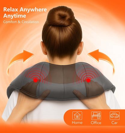 MagicMakers Fathers Day Dad Gifts, Shiatsu Neck Massager with Heat for Pain Relief Deep Tissue – Christmas Gift for Women, Men, Mom, Dad, Her, Him– Amazing Back & Shoulder Relief from Daughter or Son