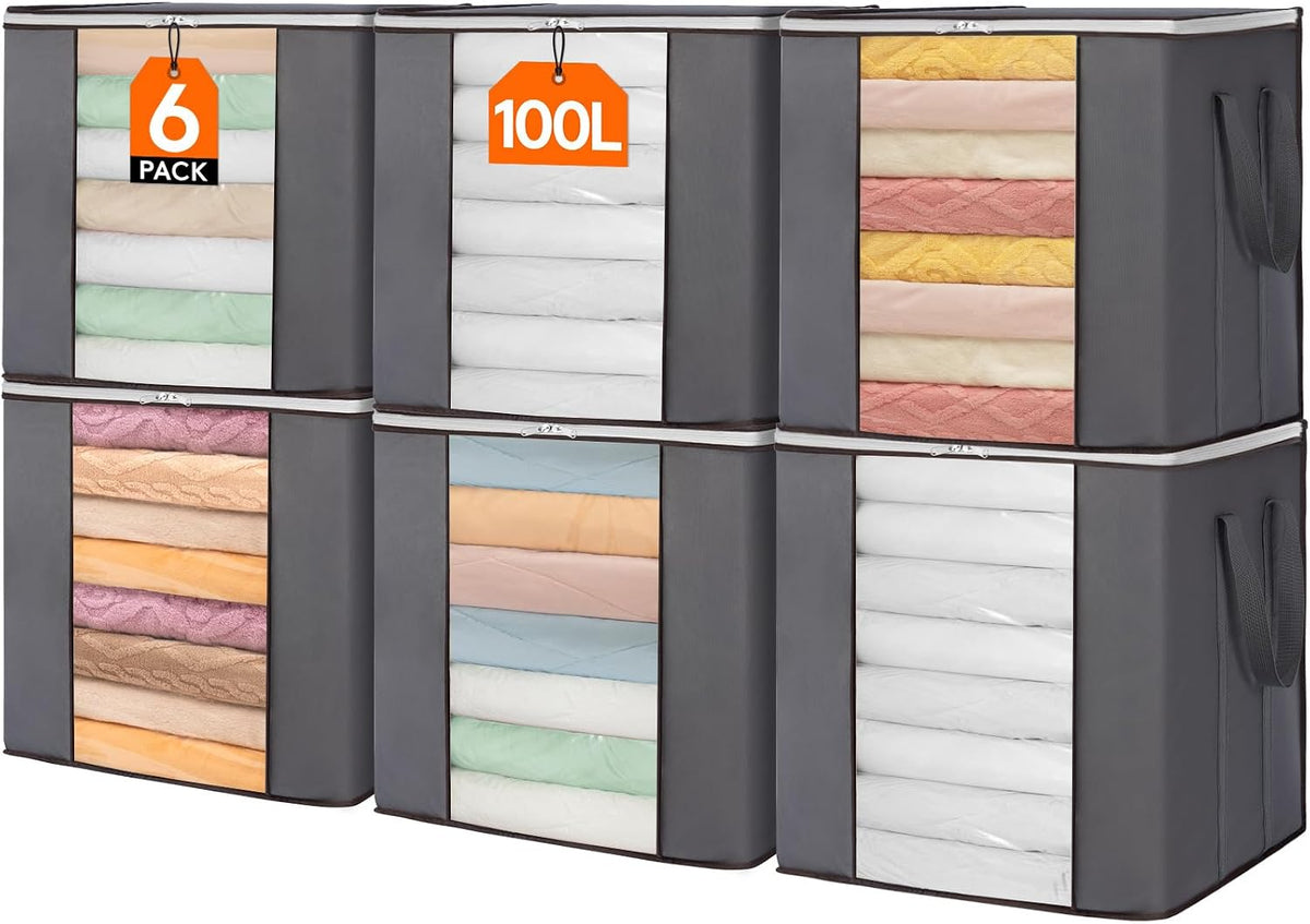 Lifewit 120L Extra Large Clothes Storage, Blanket Storage Bags