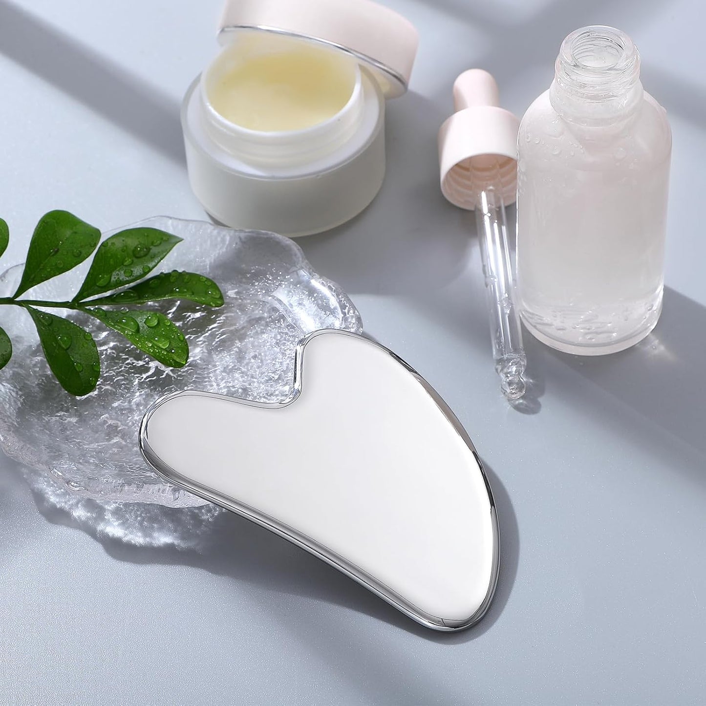 Gua Sha Facial Tools Guasha Tool Gua Sha Jade Stone Manual Massage Sticks for Jawline Sculpting and Puffiness Reducing for Face Body Tensions Reduce Festive Gifts