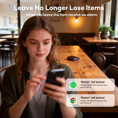 Wallet Tracker Card (iOS and Android) - 0.06in Slim Tracking Card