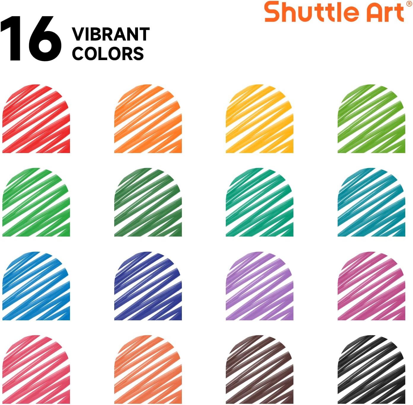 Shuttle Art Magnetic Whiteboard Markers, 20 Pieces Fine Tip and Eraser, Dry Erase Whiteboard Markers, for Writing on Whiteboards, Weekly Planner, Glass for School Office Home
