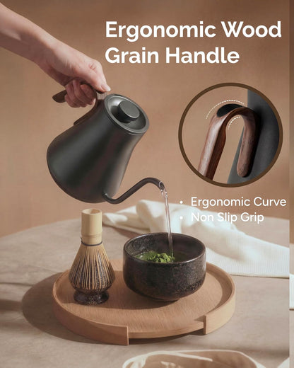 INTASTING Gooseneck Electric Kettle with ±1℉ Temperature Control 0.9 Liter